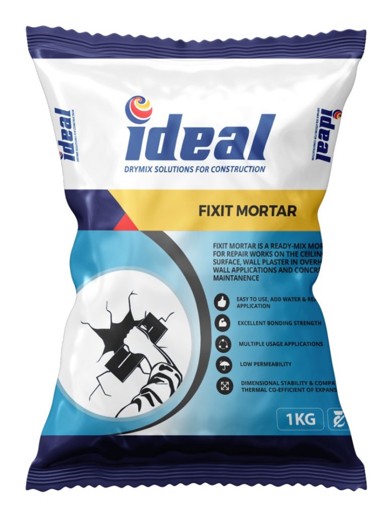 Repair mortar product packaging (1kg)