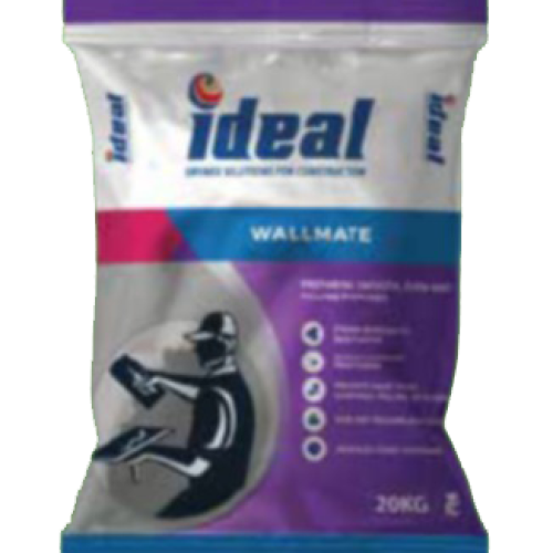 Ideal Wallmate wall putty packaging for smooth interior wall finishing and surface preparation